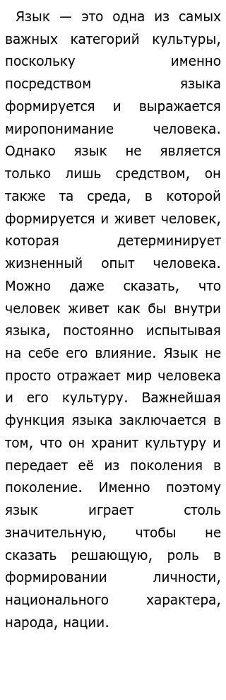 Сочинение «Почему нужно беречь русский язык?»